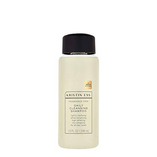 Kristin Ess Hair Fragrance Free Daily Cleansing Shampoo, Lightly Clarifying, Shine Enhancing, Vegan, Color + Keratin Safe, 33.8 fl oz