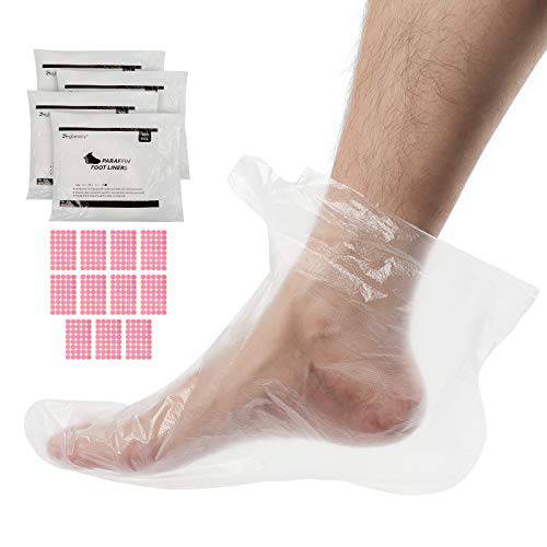 Segbeauty Paraffin Wax Bath Liners for Foot, 400pcs Extra Large XL Paraffin Foot Bags, Plastic Paraffin Bath Socks Hot Wax Therapy Booties Covers for Foot Therabath Wax Treatment Paraffin Wax Machine