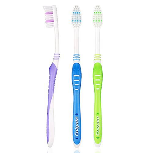 Colgate Super Flexi Toothbrush with Tongue Cleaner, Medium - Pack of 3