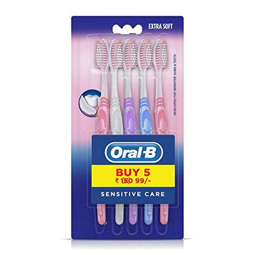 Oral-B Sensitive Care Toothbrush, Extra Soft (Pack of 5)