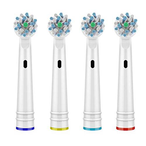 Gakst Replacement Brush Heads for Oral B- Generic Electric Toothbrush Heads for Oral b Braun- Crossact Toothbrushes Compatible with Most Oral-B Bases (4)
