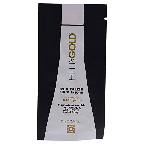 Heli’s Gold Revitalize Shampoo - Reverses Hair Damage - Intensely Nourish And Replenish Your Scalp - Color Safe - Dry, Damaged Strands - Remove Build-Up - Free From Paraben And Silicone - 3.3 Oz