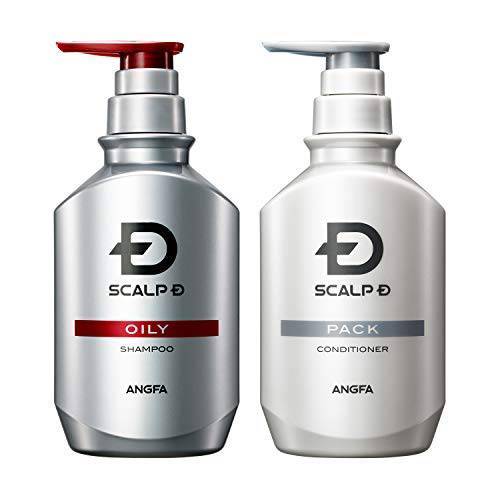 Angfa Scalp D Medicinal Shampoo for Men Oily skin set (Shampoo & Conditioner) 350ml 2019 Japan