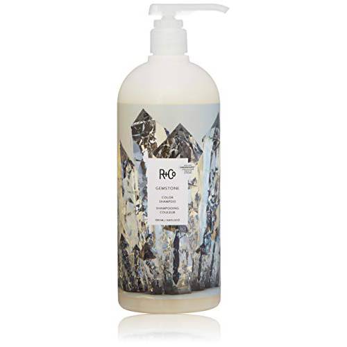 R+Co Gemstone Color Shampoo Retail Liter | Frizz Control, Repairs + Preserves Hair Color | Vegan + Cruelty-Free | 33.8 Oz