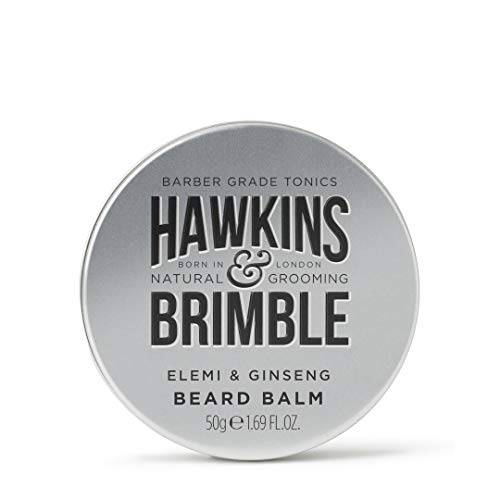 Hawkins & Brimble Beard Balm 50g / 1.69 fl oz. - Smooth Soft & Manageable Beard Growth Support | with Acclaimed Signature Scent