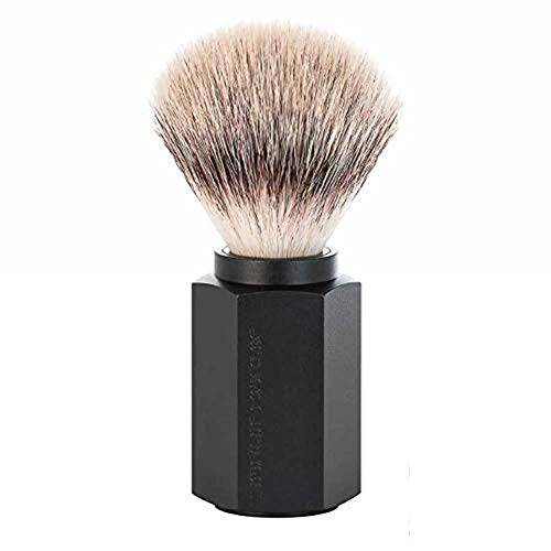 MÜHLE Hexagon Silvertip Fiber Luxurious Natural Grooming Shaving Brush
