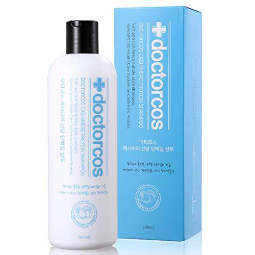 DOCTORCOS CASHMERE PROTEIN SHAMPOO (16.9oz) | Protein Hair Treatment | Oily Hair | Dry Scalp | Natural Shampoo | Korean Shampoo