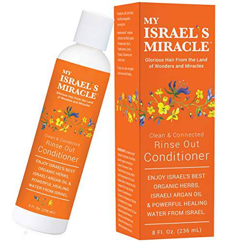 Moisturizing Conditioner with Argan Oil- For Soft Shiny Healthy All Hair Types – Argan Oil Conditioner with Powerful Organic Hair Care Herbs from Israel (8 Ounce)