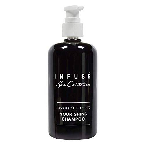 Terra Pure Infuse Lavender Mint Shampoo | Spa Collection | Hotel Amenities in Pump Bottle | 10.14 oz. / 300 ml (Single Bottle))