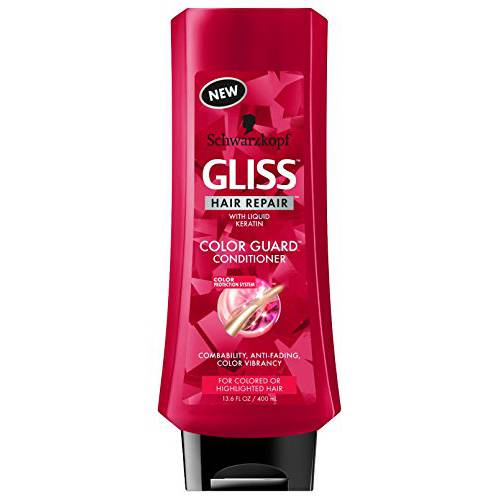 GLISS Hair Repair Conditioner, Color Guard for Colored or Highlighted Hair, 13.6 Ounces (Pack of 3)