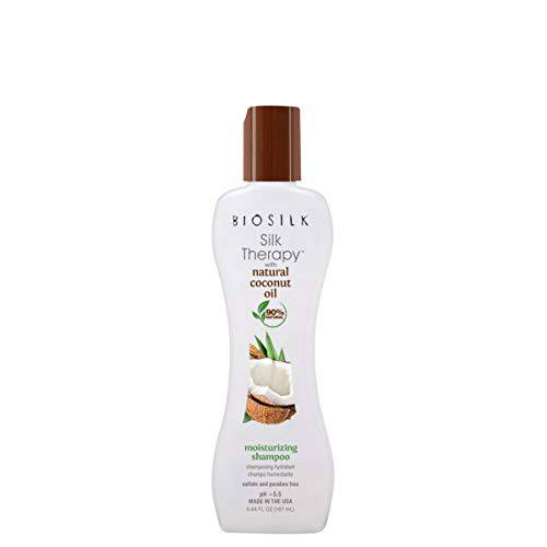 Biosilk Silk Therapy with Organic Coconut Oil Moisturizing Shampoo Unisex Shampoo 5.64 oz