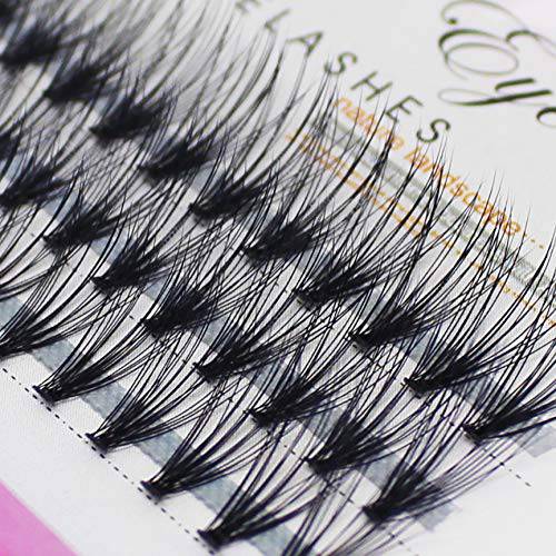 Scala Grafting False Eyelashes 20 Root Soft 60pcs 0.07 C Curl 6D Wave Individual Eyelashes Silk False Eye Lashes Extension Mink Black Tools Handmade (16mm)