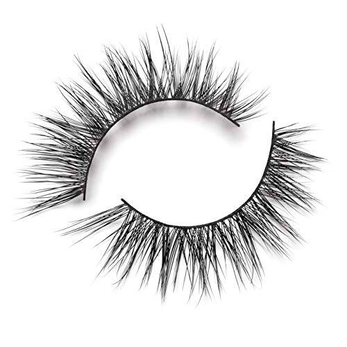 Lilly Lashes Luxe in Lite Mink Lashes | Wispy Lashes Mink | Natural Looking Lashes | False Eyelashes | Mink Cat Eye Lashes | Strip Lashes | Fake Lashes 13mm length, Reusable Up to 15 Wears