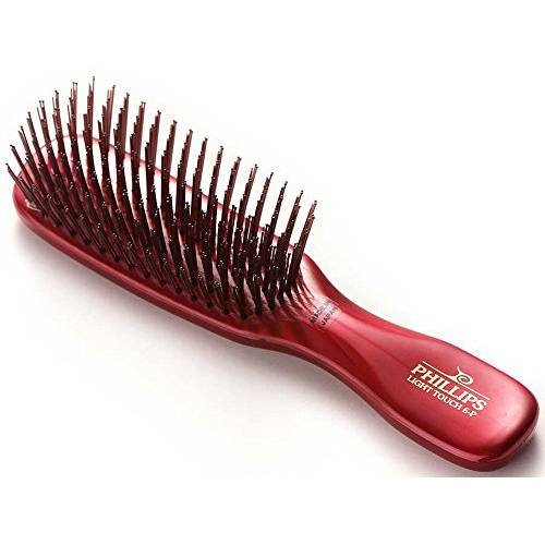 Phillips Brush Ruby Light Touch 6 Hair Brush - Part of the Gem Collection (Purse sized)