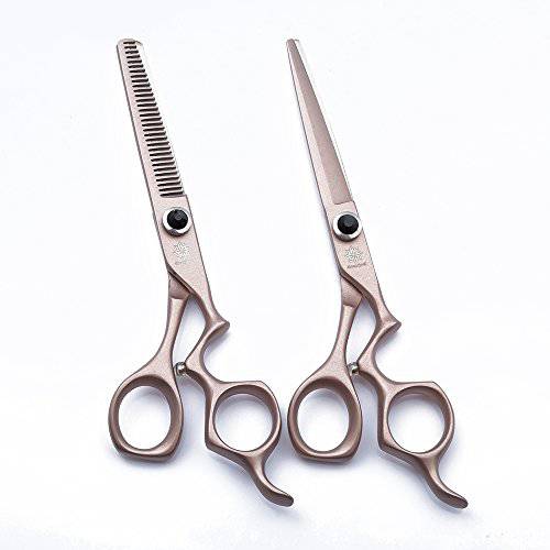 Hair Scissors/Shears Set 6’’ – Dream Reach Barber Shears Set Hairdressing Cutting Shears and Thinning/Texturizing Scissors Kit - Razor Sharp Japanese Steel with Adjustment Tension Screw (Rose gold)