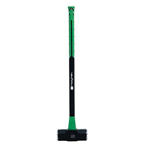 Hooyman Sledge and Club Hammer with Heavy Duty Construction, Ergonomic No-Slip H-Grip Handle, Fiberglass Core, High Strength Steel for Construction, Gardening, Land Management, Yard Work, and Outdoors