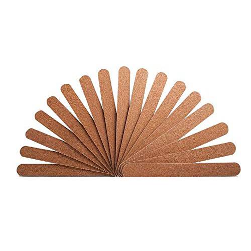 PrettyClaw | 100pc Mini Manicure Nail File 80/80 Grit Double Sided Garnet Emery Board For Nails Manicure Nail File 4.3 inches