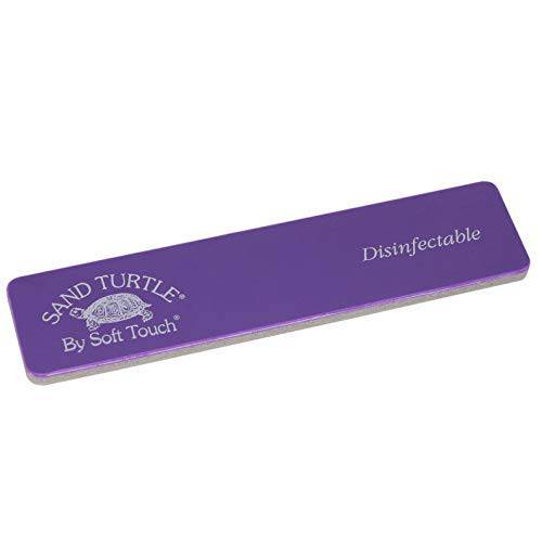 Soft Touch Sand Turtle Nail File Block, Purple 220 Grit Fine 5 1/4 Inch, 5 Piece