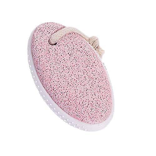 1 Piece Double Sided Natural Pumice Stone Remover Foot Pumice Dry Dead Skin Scrubber Home Foot Grinding Stone to Remove Dead Skin and Calluses (Pink)