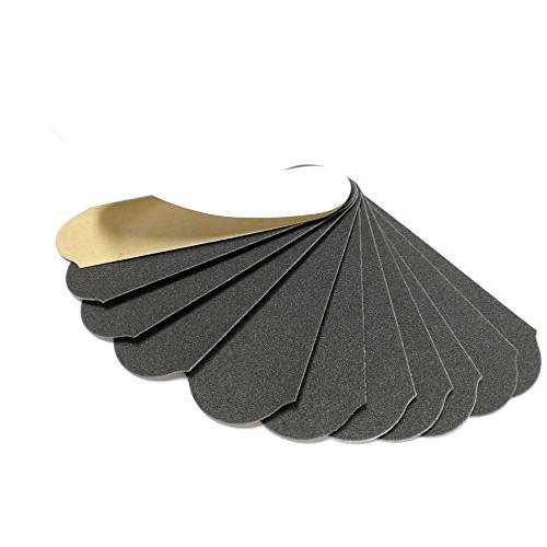 80 GRIT STAINLESS STEEL PEDICURE FILE REFILL PADS, 60 COUNT (80 GRIT BLACK)