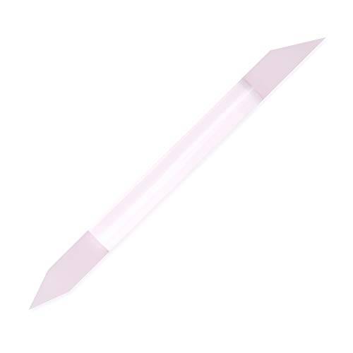 Glass Cuticle Pusher Nail File for Manicure and Pedicure (Pink) - Original Czech Product