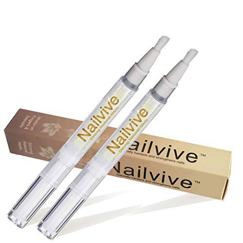 NAILVIVE Nail Serum Powerful like Silk Proteins Proven Natural Formula Strengthening Hardening nails Instantly Prevents Splits Chips Peels Cracks on Your Nails (Bonus Pack)