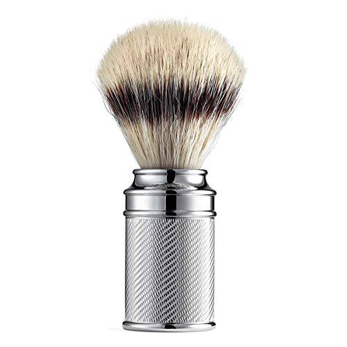The Art of Shaving Chrome-engraved silvertip shaving brush.46 lb.
