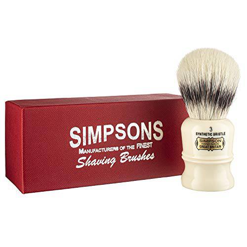 Duke Best Badger Shaving Brush- Simpson Shaving Brushes (Duke 3 Best Synthetic)