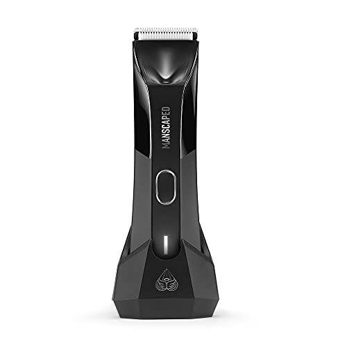 MANSCAPED® Electric Groin Hair Trimmer, The Lawn Mower™ 4.0, Replaceable SkinSafe™ Ceramic Blade Heads, Waterproof Wet / Dry Clippers, Rechargeable, Wireless Charging, Ultimate Male Hygiene Razor