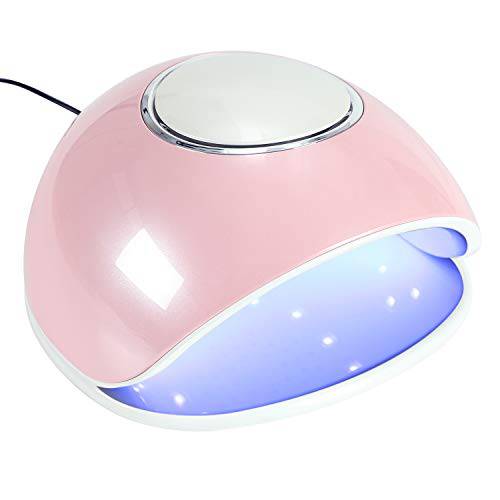 UV LED Nail Lamp 48W for Gel Polish, Professional Nail Dryer UV Curing Lamp with 5 Timers Auto Sensor, Premium Paint Surface Easy to Clean