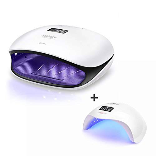 SUNUV UV Nail Lamp Professional Nail Dryer UV Light for Gel Nail Polishes Auto Sensor with Timers & LCD Display
