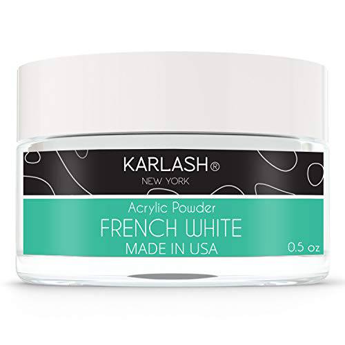 Karlash Professional Acrylic Powder 0.5 oz (French White 0.5 oz)