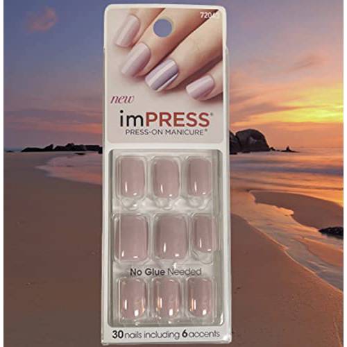 Kiss ImPress Press-On Manicure Light Lilac Nails 72043 Goal Digger