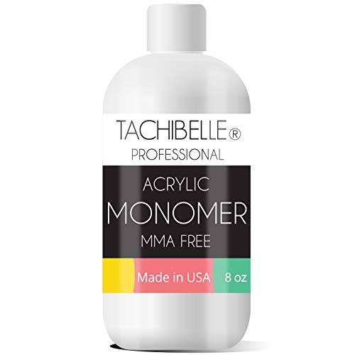 Tachibelle Professional Acrylic Liquid Monomer MMA FREE for Doing Acrylic Nails, MMA free, Ultra Shine and Strong Nail Made in USA (8 Ounce)