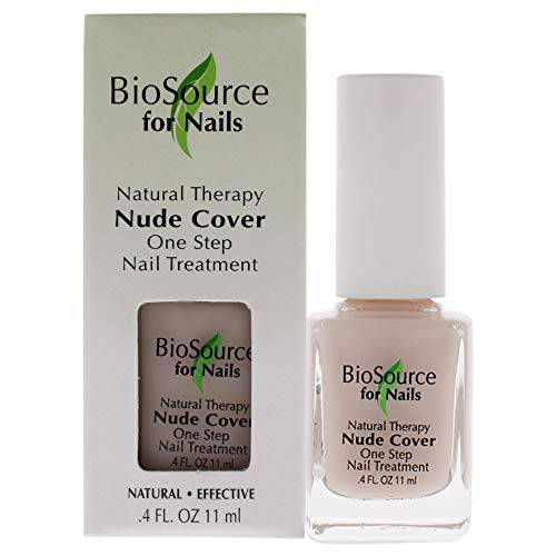 BioSource for Nails Natural Therapy Nude Cover Base & Top Coat, 0.4 oz