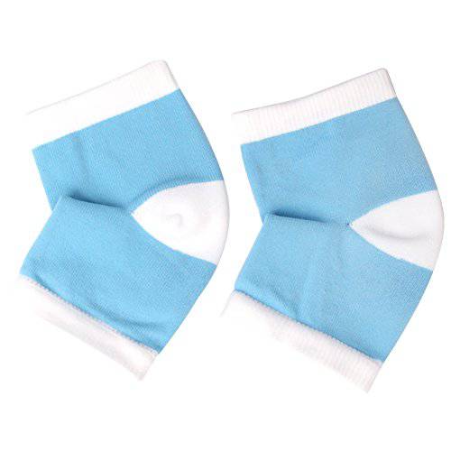 Gel Heel Socks for Men and Women (Blue - 1 Pair)