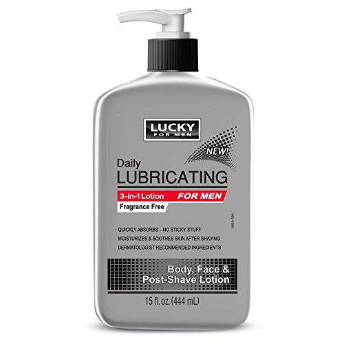 Lucky Super Soft Men’s Lubricating Lotion, 15 Fluid Ounce