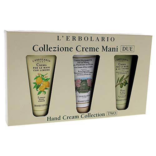 L’Erbolario Hand Cream Collection Two - Mini-Size Kit For Constantly Soft, Velvety And Highly Scented Hands - Compact Range For Your On-The-Go Needs - Every Batch Tested To Reduce Allergies - 3 Pc