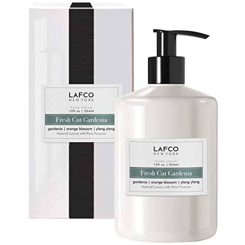 LAFCO NEW YORK – Body Care Hand Cream in the Scent Fresh Cut Gardenia with Hints of Gardenia, Orange Blossom and Ylang Ylang (12 oz.)