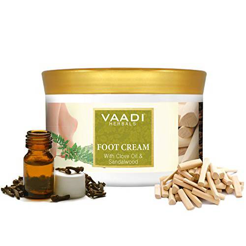 Vaadi Herbals Foot Cream, Clove Oil and Sandalwood, 500g