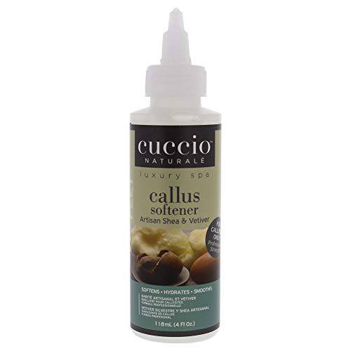 Cuccio Naturale Professional Strength Callus Softener Treatment - Aids In Fast And Easy Removal Of Hard Skin - Smoothens And Hydrates To Reveal Healthy Skin - Artisan Shea And Vetiver - 4 Oz