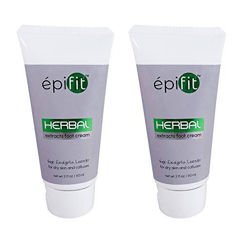 Epifit Aromatherapy All Natural Moisturizer Foot Cream with Rosemary Lavender Eucalyptus Sage and Seaweed 2 Ounces 2 pack