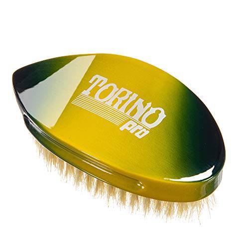 Torino Pro Wave Brushes By Brush King 128 - Medium Curve palm brush with Extra long Bristles