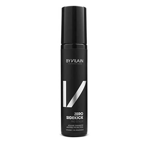 By Vilain Sidekick Zero Pre Styling Hair Spray - Professional Hair Volume Enhancing Primer Heat Protectant, Anti Frizz Protection with Hyaluronic Acid & Aloe Vera, Hold, Texture, Natural Shine 155ml