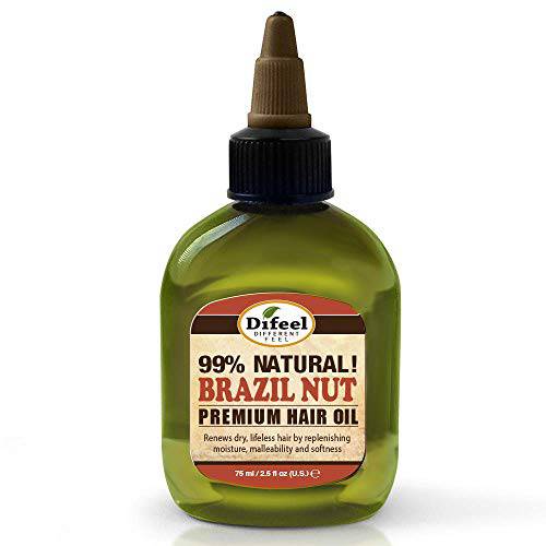 Difeel Premium Natural Deep Conditioning Hair Oil - Brazil Nut Oil 2.5 Ounce (6-Pack)