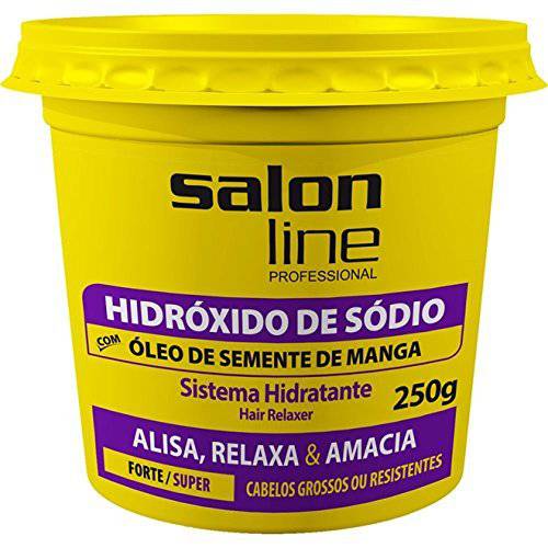 Linha Transformacao (Hidroxido de Sodio) Salon Line - Manga Forte 250 Gr - (Salon Line Transformation (Sodium Hydroxide) Collection - Super Mango Net 8.81 Oz)