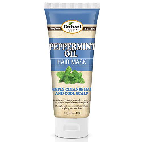 Difeel Peppermint Oil Hair Mask 8 oz. - Deep Conditioning Hair Treatment Mask