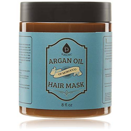Pursonic Argan Oil Hair Mask of Morocco, 8 Fluid Ounce