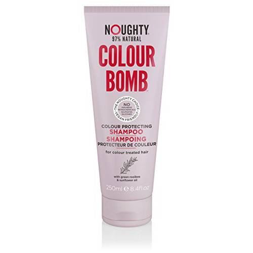 Noughty Color Bomb Color Retention and Enhancing Shampoo, Vegan 97% Natural, Sulfate Free Silicone Free Color Protect Shampoo, For Color Treated Hair, 250 ml / 8.4 fl oz