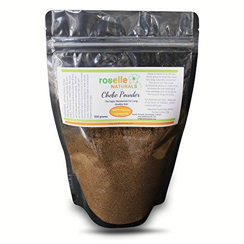 Roselle Naturals Chebe Powder Authentic From Miss Sahel Chad, Africa. Hair Growth Formula, Super Moisturizing All Natural Hair Mask. 100% authentic African Hair Powder (100 grams)